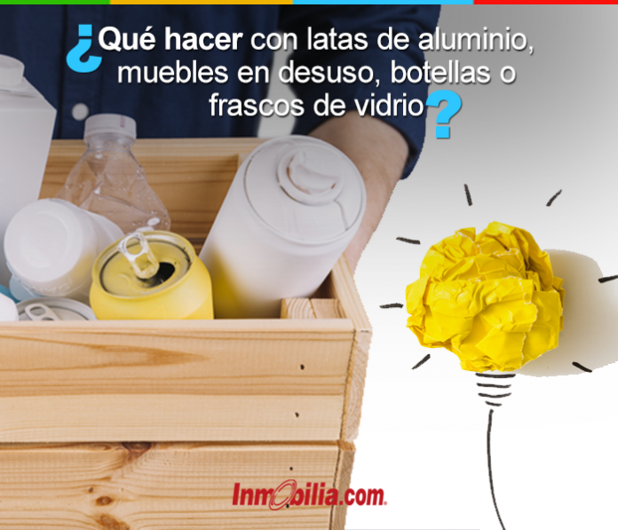 decorar con material reciclado